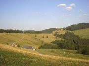 Blick über die Hütte im heissen Sommer Ende August 2003
