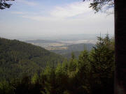 Blick vom Observatorium am Schauinsland nach Nordwesten auf Horben