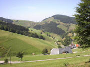 Blick vom Wiedener Eck in Richtung Süden nach Münstertal-Oberneuhof