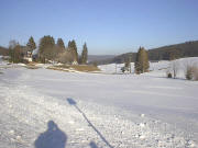 Blick nach Nordosten zu Schneckenhisle (links), Schneckenhof (Mitte) und Mühle (rechts) am 21.2.2004