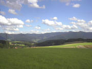 Blick vom Breneckle (625 m) nach Nordosten in Richtung Oberprechtal am 21.8.2004