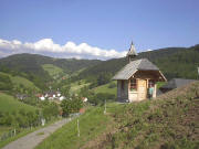 Blick von der Antonius-Kapelle nach Osten auf Eschbach am 24.5.2004