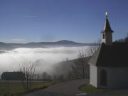 Blick nach Süden bei der Gießhübel-Kapelle nach Süden am 5.12.2004