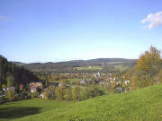 Blick vom Kessler Hang nach Norden auf Hinterzarten am 23.1^0.2004