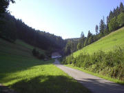Blick nach Süden zum Dobelhof am 10.8.2005