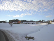 Blick nach Nordwesten zum Gemeindehof am 8.2.2005