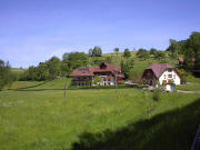 Blick nach Norden zu Gasthaus Pelzmhle Adler in Frischnau im Mai 2005