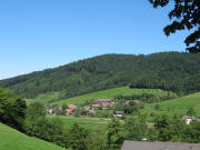 Blick vom Eschenfirst nach Nordwesten auf Bleibach-Kregelbach am 18.8.2006
