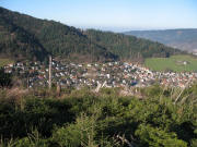 Blick vom Kamelberg nach Westen auf Kappel am 22.12.2006