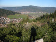 Blick vom Kamelberg nach Norden über Kappel und Ebnet zum Roßkopf am 22.12.2006