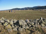 Blick vom Haldebur nach Osten ber die Pkw's beim Halde-Parkplatz zum Belchen am 25.12.2006