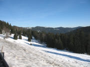 Blick  von der B317 beim Hebelhof nach Osten zum Zwei-See-Blick am 4.2.2006