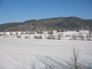 Blick nach Norden über die Dreisamt auf Ebnet am 12.2.2006