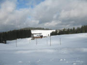 Blick von der B500 gegenber Schweizerhof nach Norden zu Kohlplatz am 21.1.2006