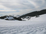 Blick nach Westen ber Kapfenhusle, Kapfenmathishof und Schneiderhusle (von links) auf St.Peter am 28.1.2006