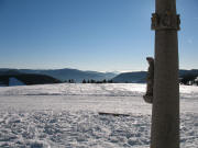 Blick von der St.Jakobus-Statue auf dem Radschert nach Süden bis hin zu den Alpen am 10.1.2006