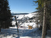 Blick von der Bergstation des Kapellenlifts bis zum Belchen am 30.1.2006