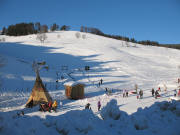 Blick nach Nordwesten ber den Hang des Radschertlifts am 4.1.2006