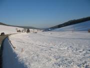 Blick vom Metzenhof nach Osen ins Uracher Tal am 23.1.2006 bei eisigen Temperaturen
