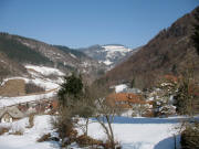 Blick ber Schlechtnau und das Wiesental nach Norden auf den Todtnauberg am 20.3.2006