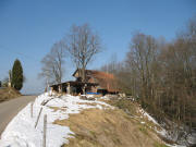 Nach 1,2 km: Blick nach Norden zum Schletterlehof am 20.3.2006