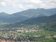 Blick vom Schlossbergturm am 19.5.2006 nach Osten über Littenweiler zum Hinterwaldkopf