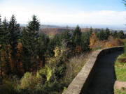 Blick von der Terrasse des Schloss-Stble Brgeln nach Sden 