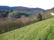 Blick von Hohenegg nach Norden auf Ried (rechts) und Raich (links) am 18.11.2008