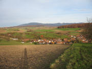 Blick nach Nordosten ber Welmlingen zum Blauen am 20.11.2006