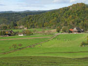 Blick nach Nordwesten zur Wiesneck und Ruhenhof (links) am 21.10.2006
