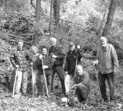 Putzkolonne des Brgerverins Oberwiehre-Waldsee am Schloberg