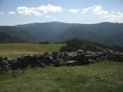 Blick vom Hinterwaldkopf nach Sdosten bers Zastlertal zum Feldberg am 5.9.2006