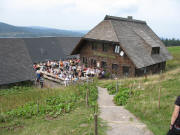 Blick nach Sdwesten vom Feldberggipfelweg zur Wilhelmer Htte am 10.9.2006