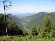 Blick vom Dr.Ganter-Weg nach Westen bers Zastlertal am 5.9.2006