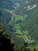 Tele-Blick vom Dr.Ganter-Weg nach Westen ins Zastlertal am 5.9.2006