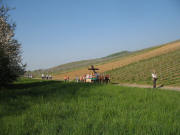 Blick nach Norden in Richtung Drenberg oberhalb Ebringen am 20.4.2007