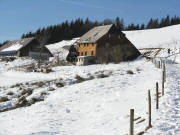 Blick nach Westen zur Erlenbacher Hütte am 29.12.2007