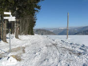 Blick vom Pirmin-Kleiser-Denkmal nach Norden zum HInterwaldkopf am 18.12.2007