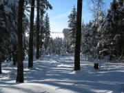 Blick nach Sden zum Pirmin-Kleiser-Denkmal (rechts) am 18.12.2007