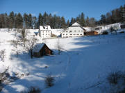 Blick nach Norden zum Huslemaierhof bei Buchenbach am 26.1.2007