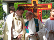 Die "ökumenischen Pfarrer" Atsma und Kienzler an Fronleichnam 2007