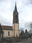 Blick nach Norden zur Buchheimer Kirche am 7.3.2007