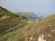 Blick nach Sden vom Sattel beim Rif. Graziani zum Monte Baldo