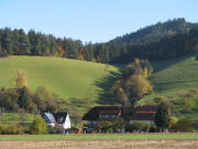 Blick nach Osten zum Schützen in Weilersbach am 31.10.2007