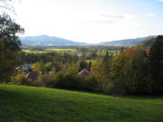 Blick nach Westen ber Husemann-Klinik in Buchenbach-Wiesneck bis Freiburg am 20.10.2007