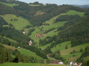 Blick vom Recklemarte nach Nordosten bers Eschbachtal zum Lindenberg am 30.10.2007