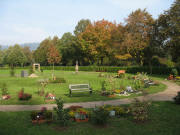 Blick nach Norden zum Tierfriedhof am 12.10.2007 - rechts angrenzend der Bergäcker-Friedhof