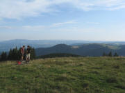 Blick von Tote Mann nach Norden ber den Hinterwaldkopf bis zum Kandel am 31.8.2008