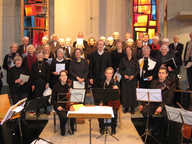 Die Kantorei der Auferstehungsgemeinde mit Clemens Flämig am 14.12.2008