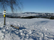Blick vom Oberen Fahrenberg am 16.12.2008 nach Norden zum Kandel